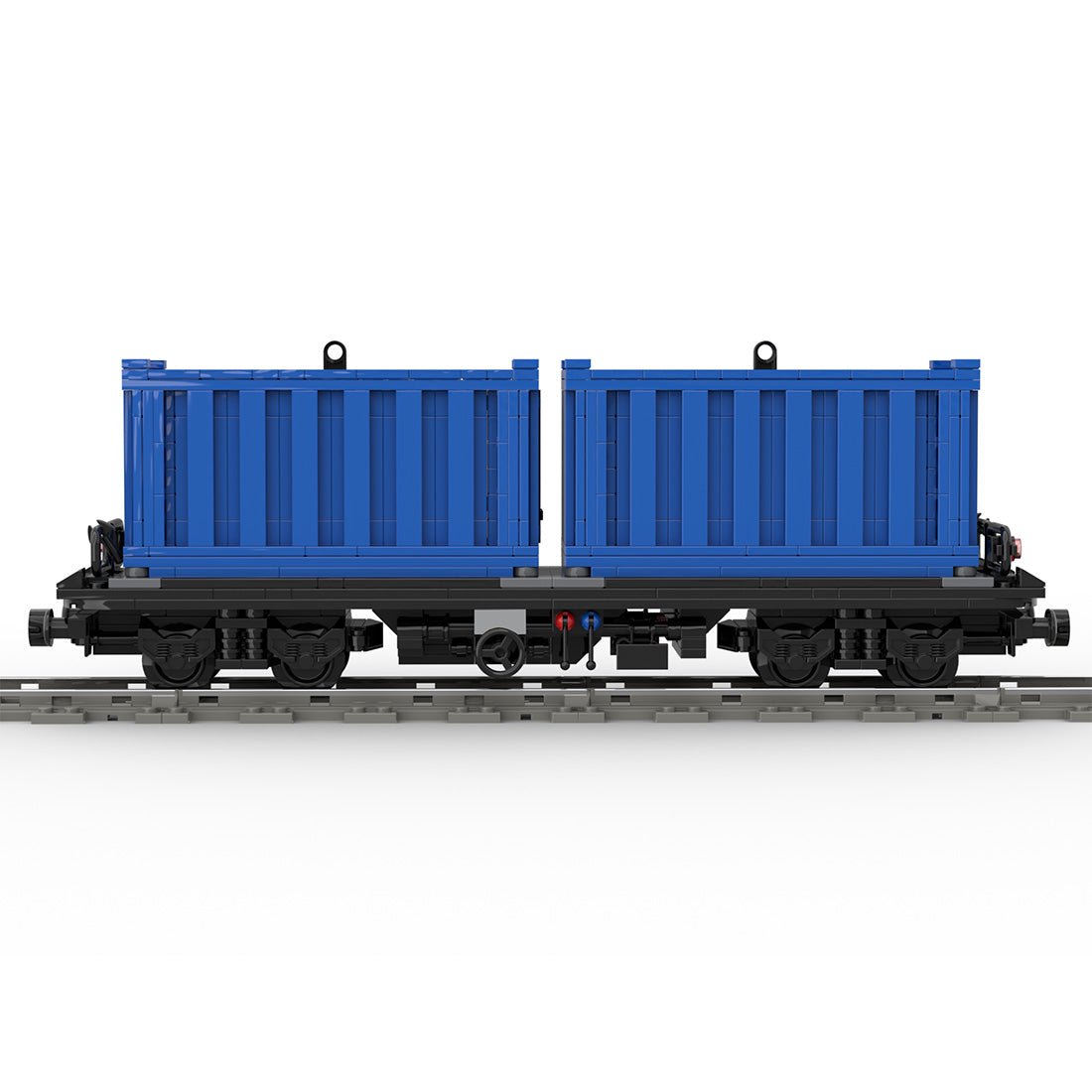 MOC - 69657 Containerwagen (4W) Klemmbausteine - LesDiy - Klemmbausteine