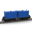 MOC - 69657 Containerwagen (4W) Klemmbausteine - LesDiyLesDiy