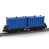 MOC - 69657 Containerwagen (4W) Klemmbausteine - LesDiy - Klemmbausteine