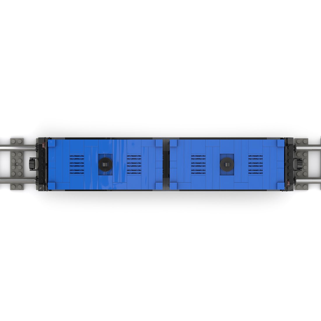 MOC - 69657 Containerwagen (4W) Klemmbausteine - LesDiy - Klemmbausteine