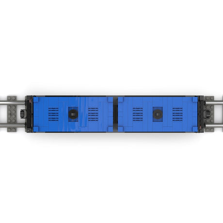 MOC - 69657 Containerwagen (4W) Klemmbausteine - LesDiyLesDiy