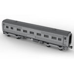 MOC 6wide Santa Fe Passenger Train Carriages - LesDiyLesDiy