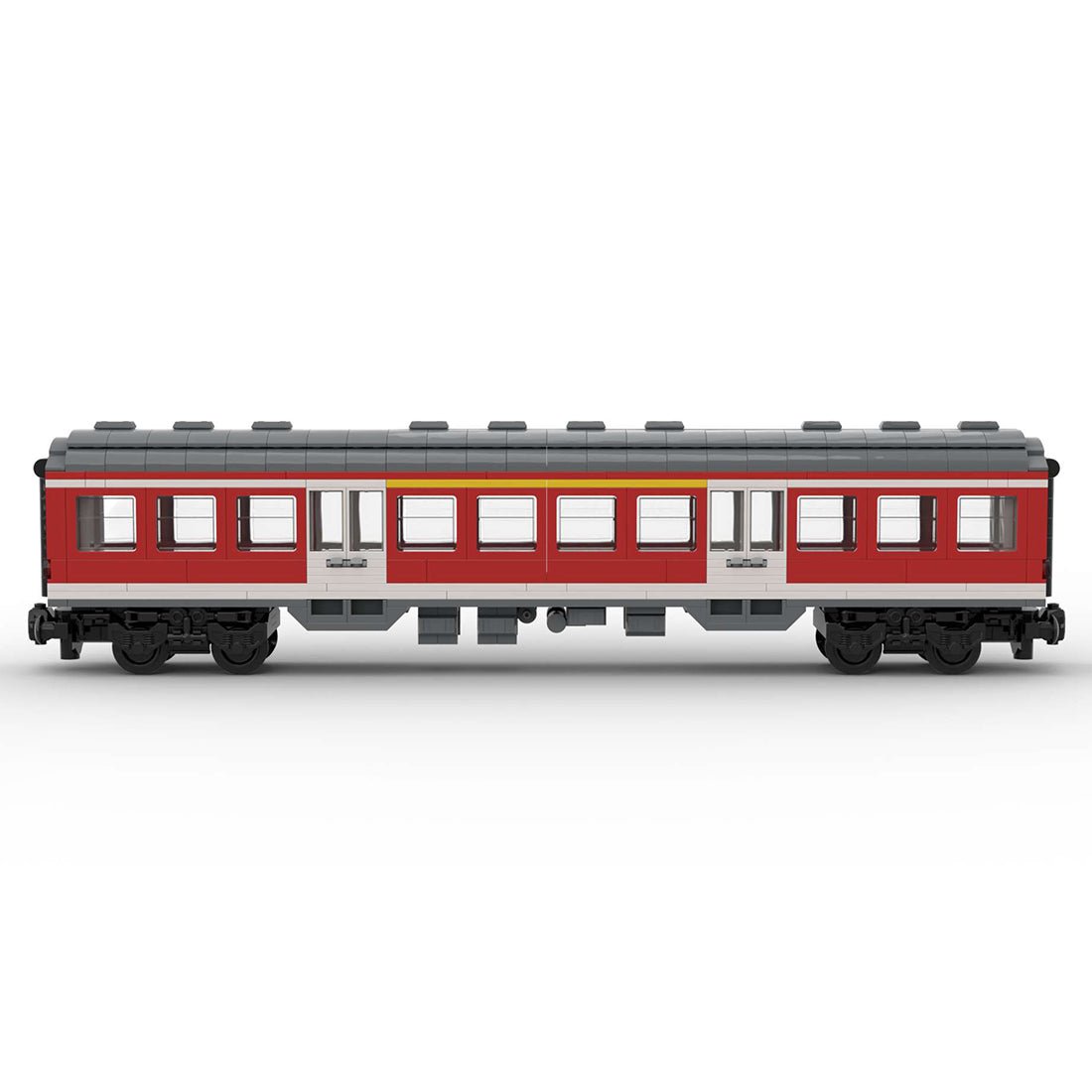 MOC - 71043 6breit DB Regio Personenwagen - LesDiy - Klemmbausteine