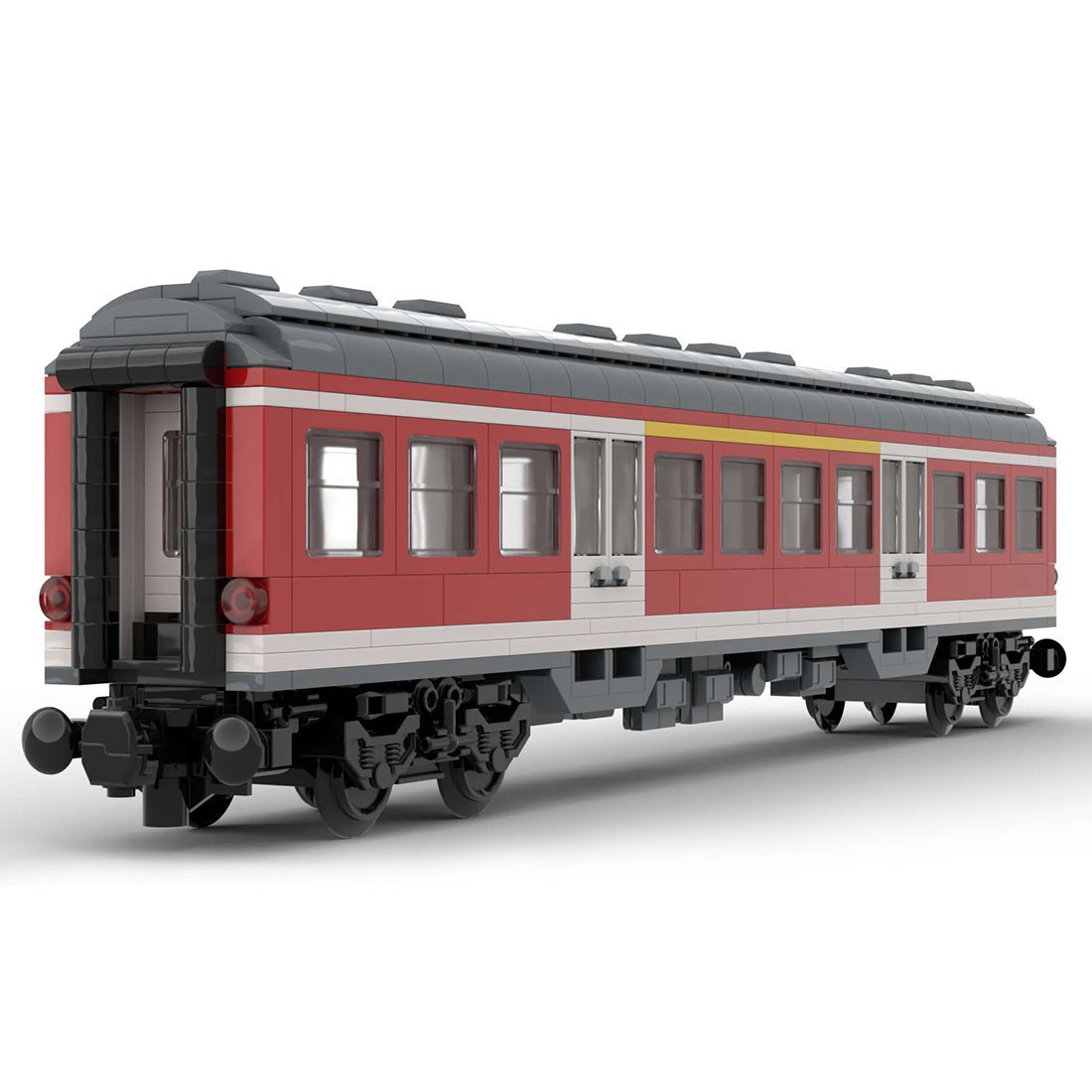 MOC - 71043 6breit DB Regio Personenwagen - LesDiy - Klemmbausteine