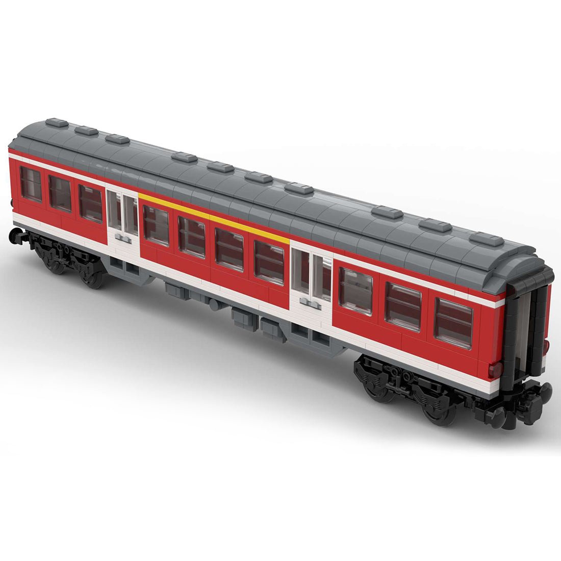 MOC - 71043 6breit DB Regio Personenwagen - LesDiy - Klemmbausteine