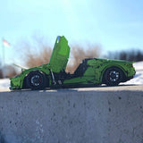 MOC - 72491 Lamborghini Huracan Evo Spyder Klemmbausteine - LesDiyLesDiy