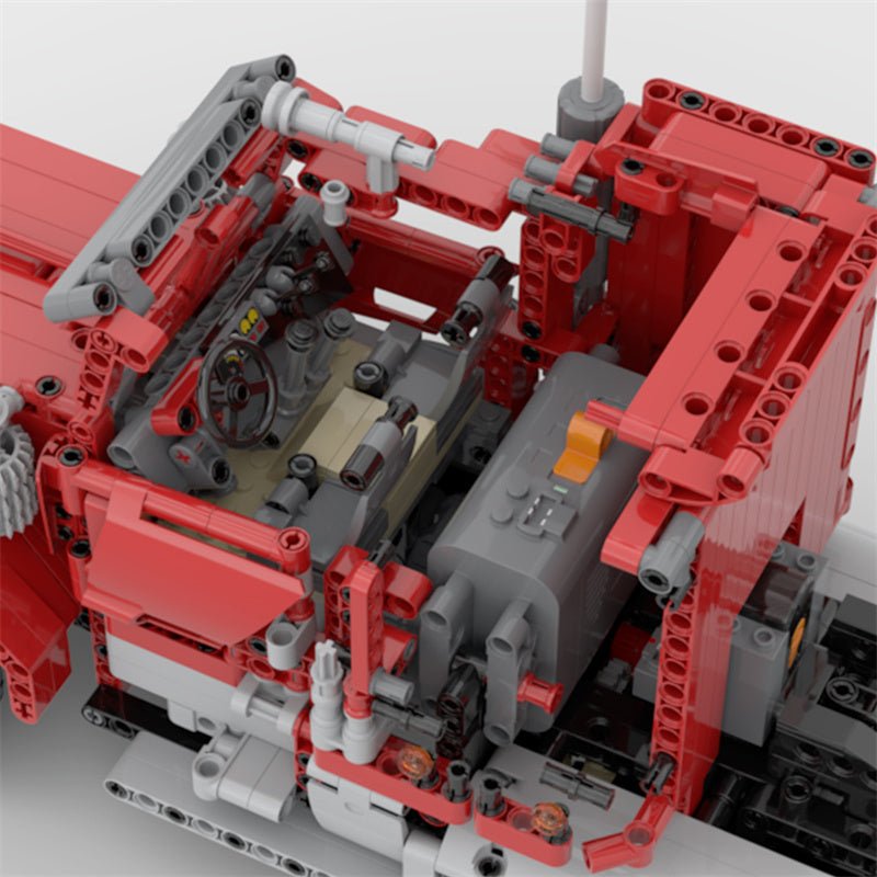 MOC - 72820 Manis Roter Ferngesteuerter LKW Klemmbausteine - LesDiyLesDiy