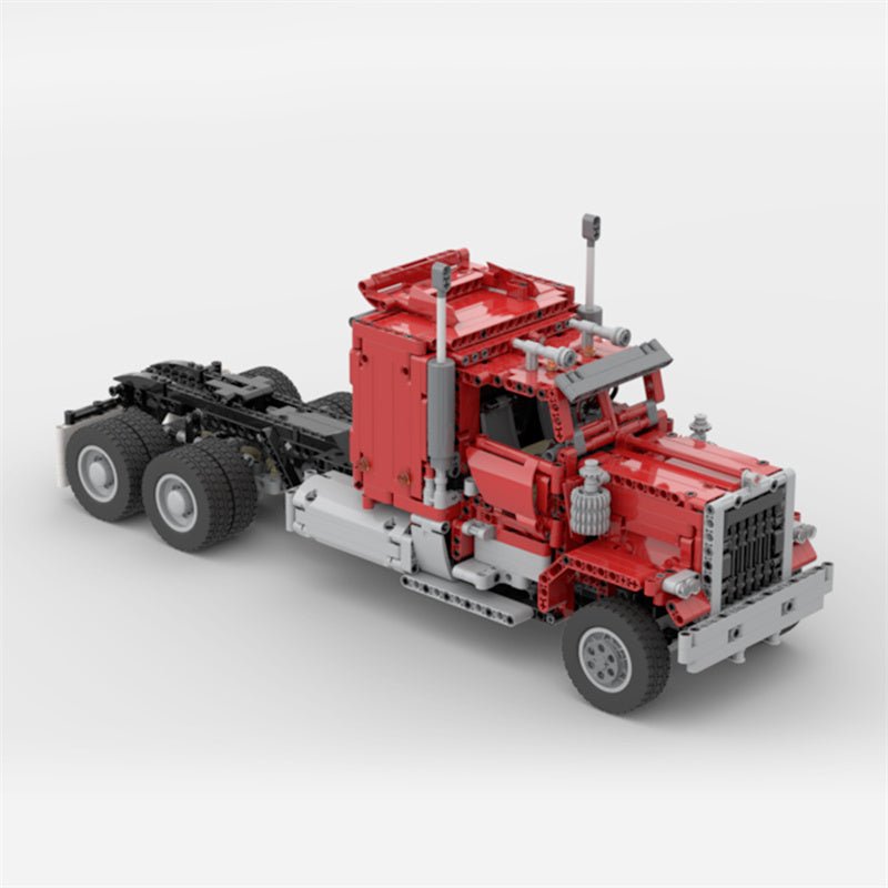 MOC - 72820 Manis Roter Ferngesteuerter LKW Klemmbausteine - LesDiyLesDiy