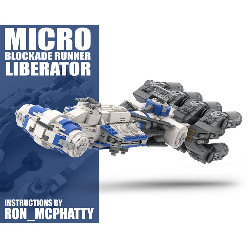 MOC - 73874 Micro Blockade Runners Tantive IV & Liberator - LesDiyLesDiy