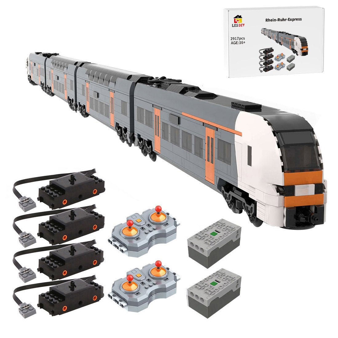 MOC - 74130 RRX - Rhein - Ruhr - Express Klemmbausteine - LesDiyproduct_type##