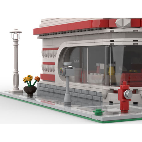 MOC - 74851 Frank's Corner Diner Klemmbausteine - LesDiyLesDiy