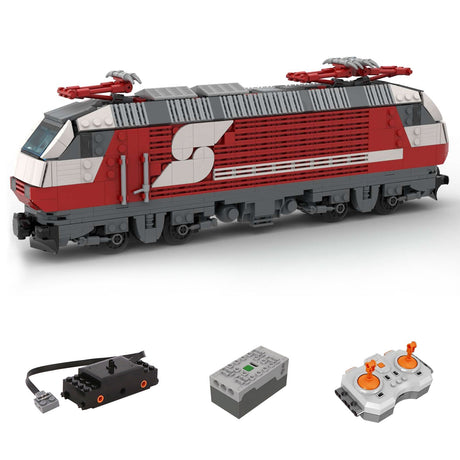 MOC - 75579 Dynamisches BR 1822 Inter City Express - Modell mit 6 Breiten - LesDiyLesDiy