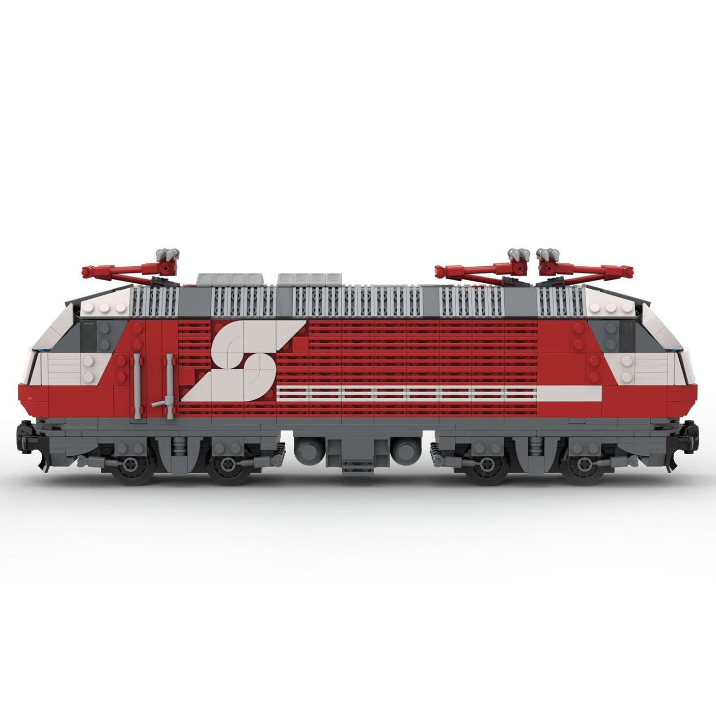 MOC - 75579 Dynamisches BR 1822 Inter City Express - Modell mit 6 Breiten - LesDiyLesDiy