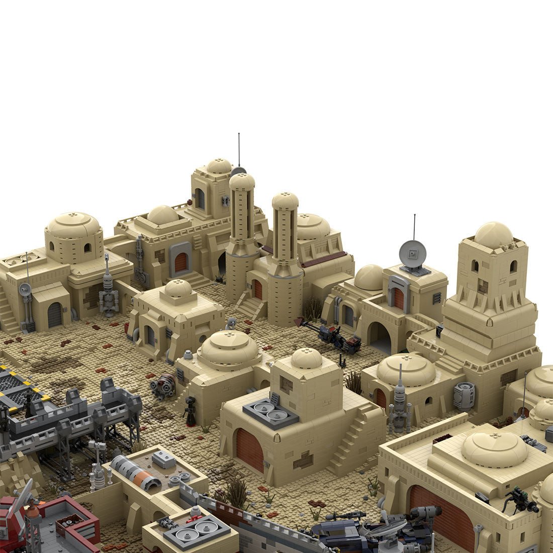 MOC - 76005 TATOOINE MOS EISLEY SPACEPORT Klemmbausteine - LesDiyLesDiy