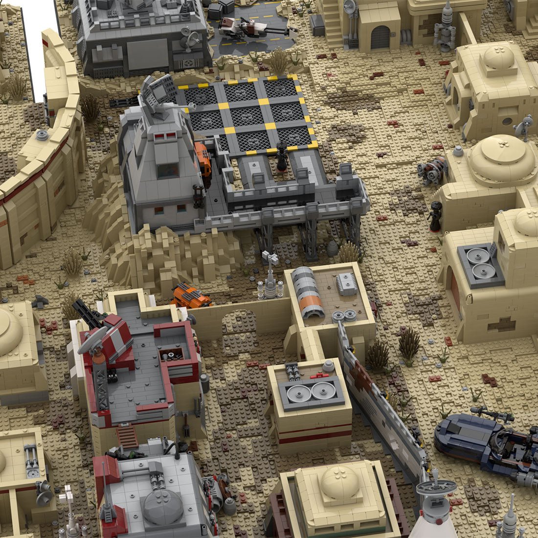 MOC - 76005 TATOOINE MOS EISLEY SPACEPORT Klemmbausteine - LesDiyLesDiy