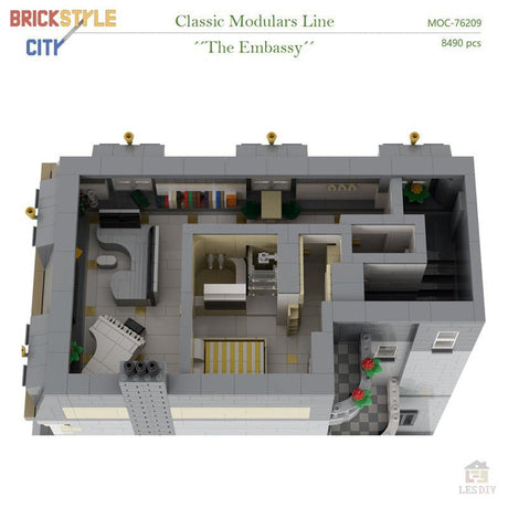 MOC - 76209 Das Botschaftsgebäude Klemmbausteine - LesDiyLesDiy