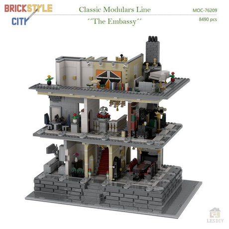 MOC - 76209 Das Botschaftsgebäude Klemmbausteine - LesDiyLesDiy