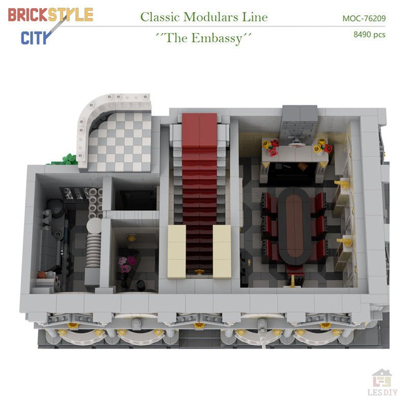 MOC - 76209 Das Botschaftsgebäude Klemmbausteine - LesDiyLesDiy