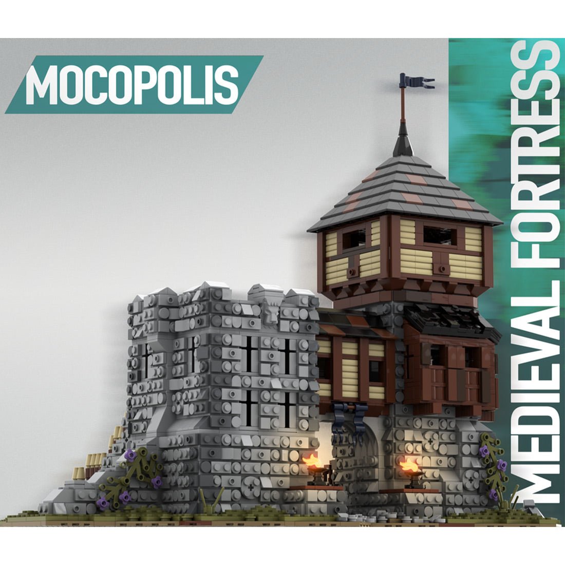 MOC - 76512 MOC Medieval Fortress Klemmbausteine - LesDiyLesDiy