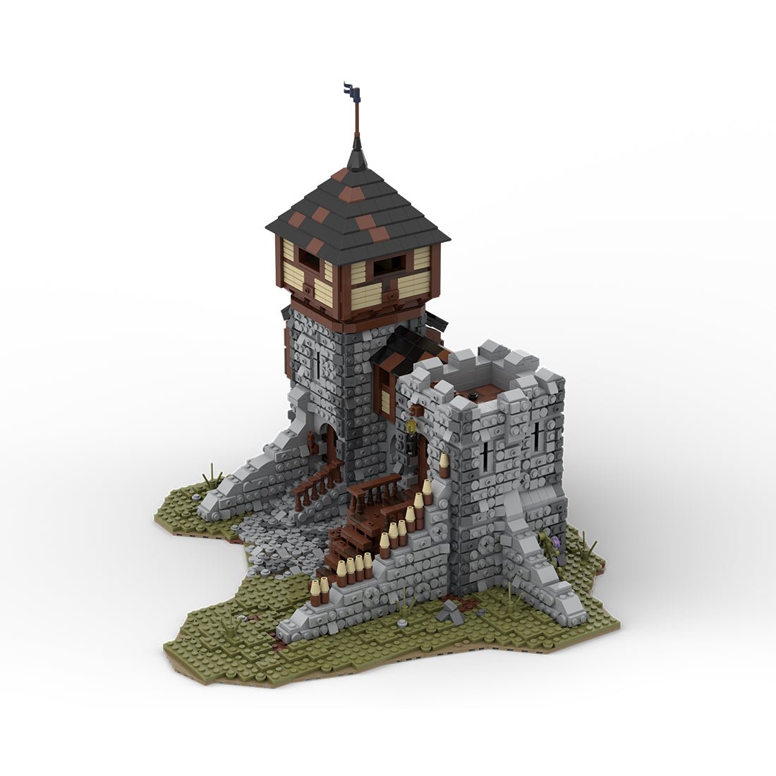 MOC - 76512 MOC Medieval Fortress Klemmbausteine - LesDiyLesDiy