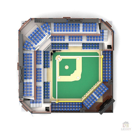 MOC - 76626 Modular Baseballstadion Klemmbausteine - LesDiyLesDiy