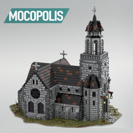 MOC - 76813 MOC Medieval Cathedral Klemmbausteine - LesDiyLesDiy