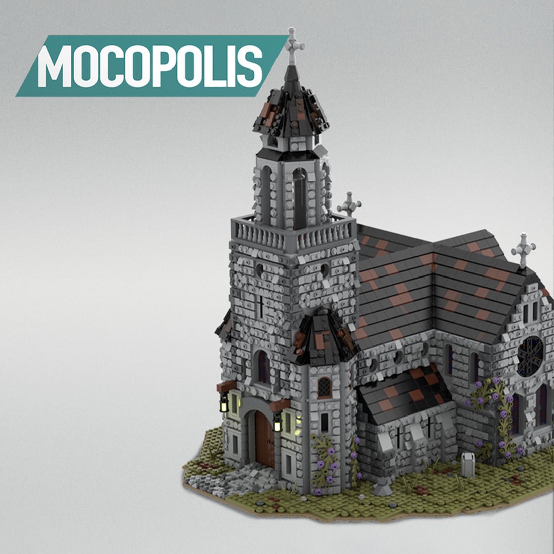 MOC - 76813 MOC Medieval Cathedral Klemmbausteine - LesDiyLesDiy