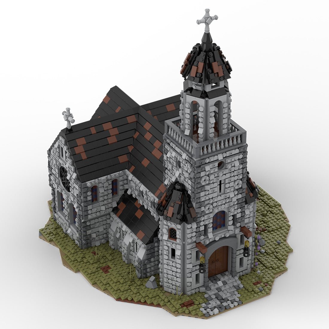 MOC - 76813 MOC Medieval Cathedral Klemmbausteine - LesDiyLesDiy