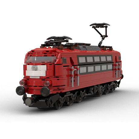 MOC - 77293 BR 103 Locomotive Red (8 studs wide) Klemmbausteine - LesDiy - Klemmbausteine