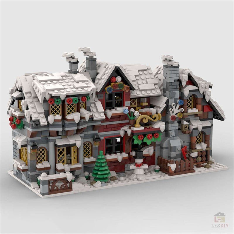 MOC - 79497 DREI kleine Winterhäuser (Die Rückseite) - LesDiyLesDiy