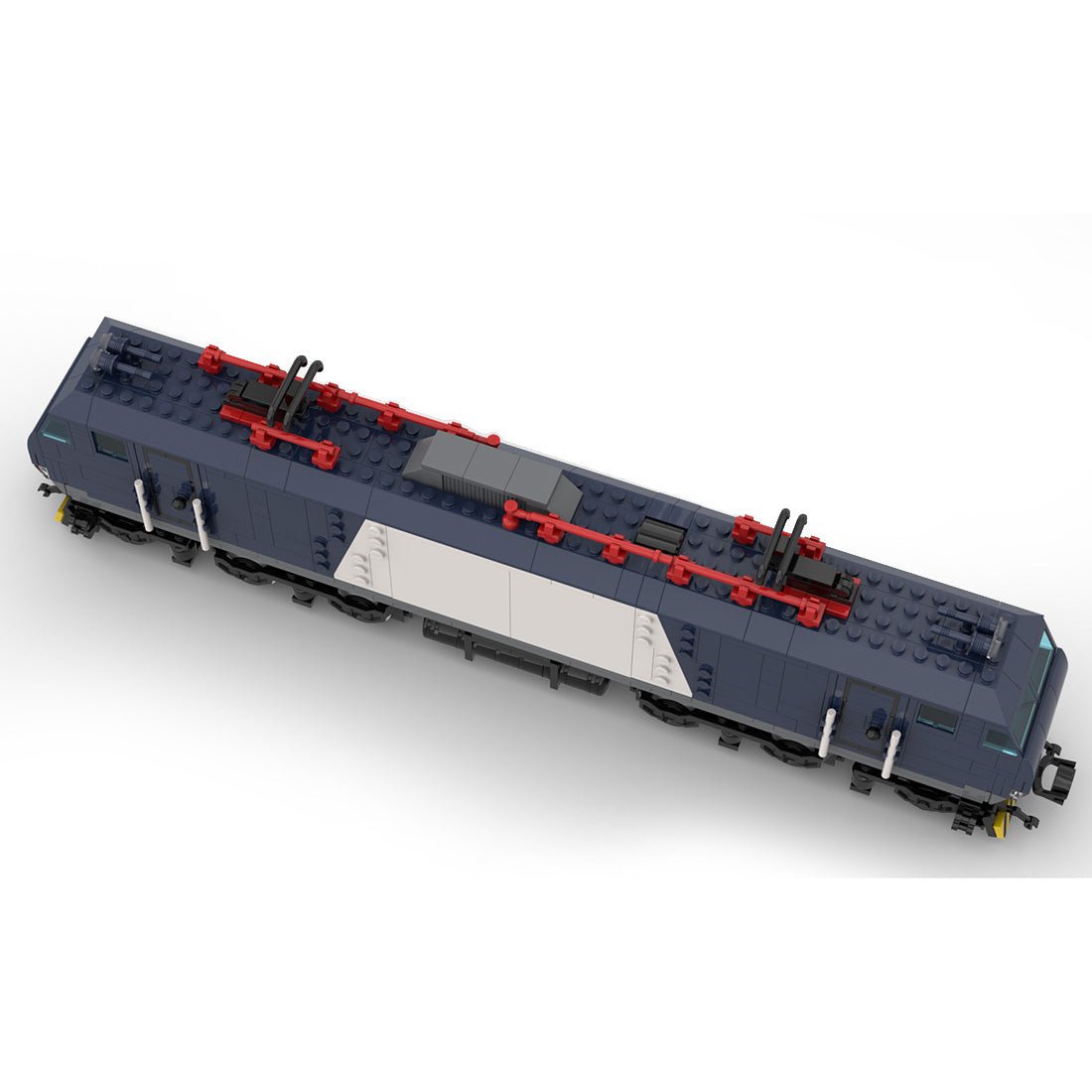 MOC - 79528 HXD1B - 0528 chinese electric locomotive train Klemmbausteine - LesDiyLesDiy