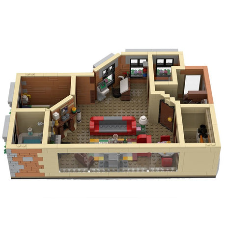 MOC - 80890 HIMYM Wohnung Klemmbausteine - LesDiyLesDiy