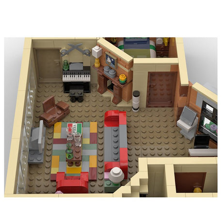 MOC - 80890 HIMYM Wohnung Klemmbausteine - LesDiyLesDiy