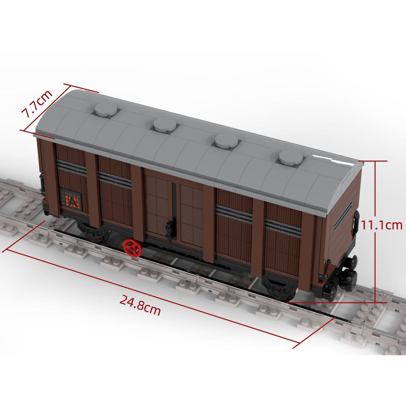 MOC - 81221 Closed Carriage Zug Klemmbausteine - LesDiy - Klemmbausteine