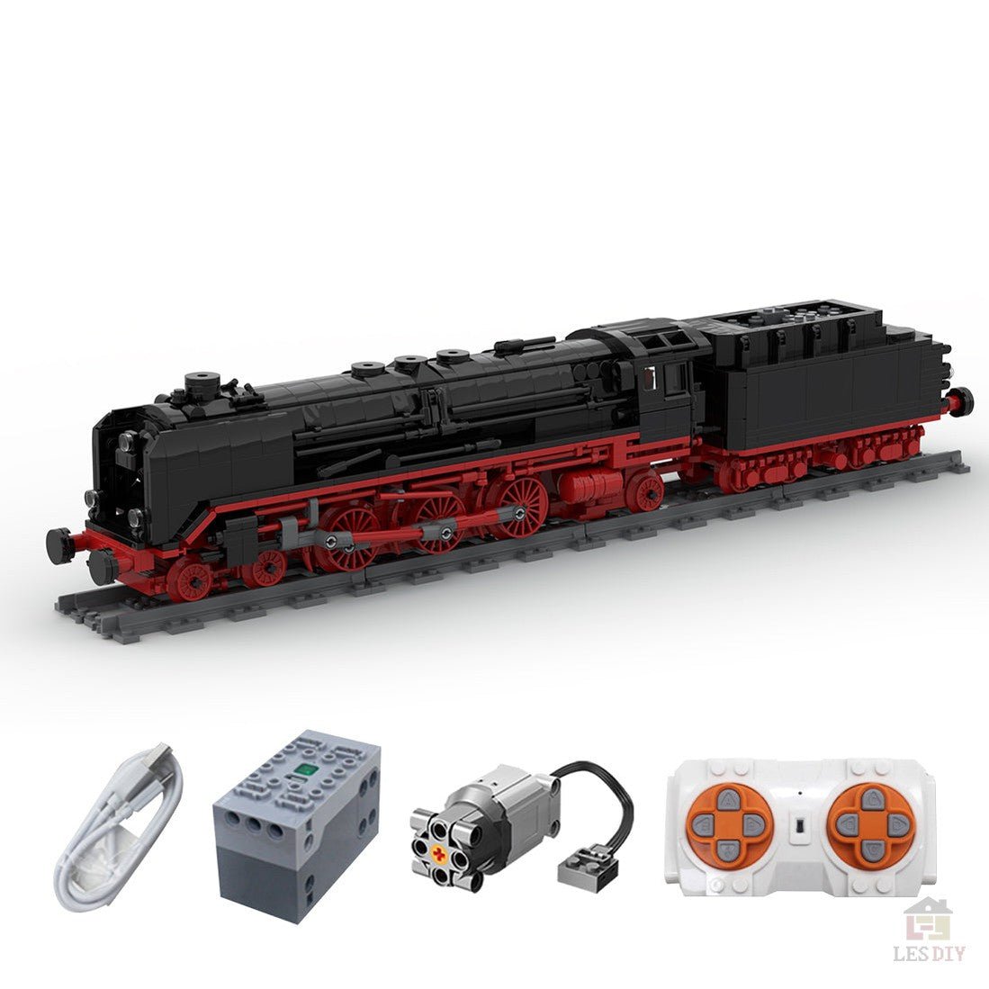 MOC - 81348 DRG BR 01 Schnellzuglokomotive Klemmbausteine - LesDiy - Klemmbausteine