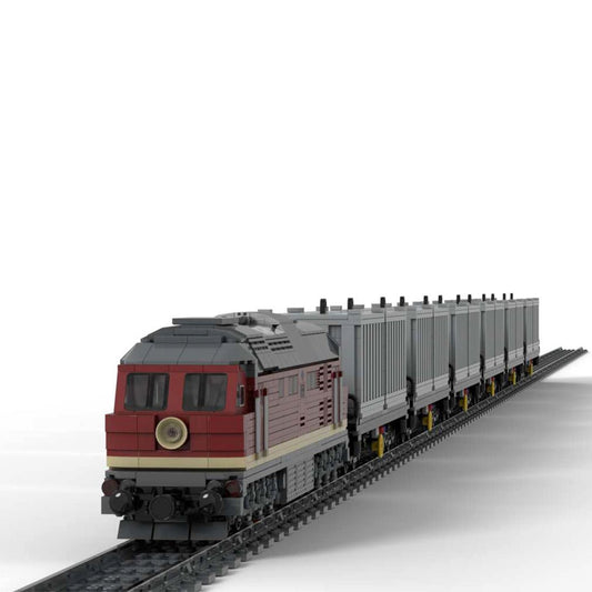 MOC - 81731 MOCPACK > BR132 + Containerwagen Klemmbausteine - LesDiyLesDiy