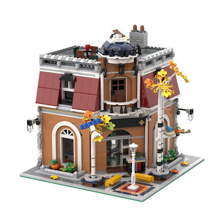 MOC - 82019 Birch Books & Apartment - 10270 Bookshop Alternative Build Klemmbausteine - LesDiyLesDiy