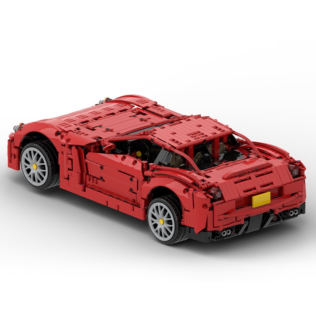 MOC - 84655 MOD 1:10 Scale GTB Highway Super Luxury Sports Car - LesDiyLesDiy