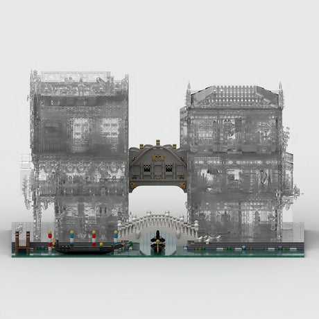 MOC - 84806 Venice Palaces and Bridges Klemmbausteine - LesDiyLesDiy