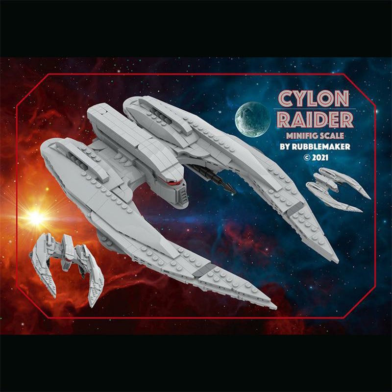 MOC - 85569 MK II Cylon Raider Klemmbausteine - LesDiy - Klemmbausteine