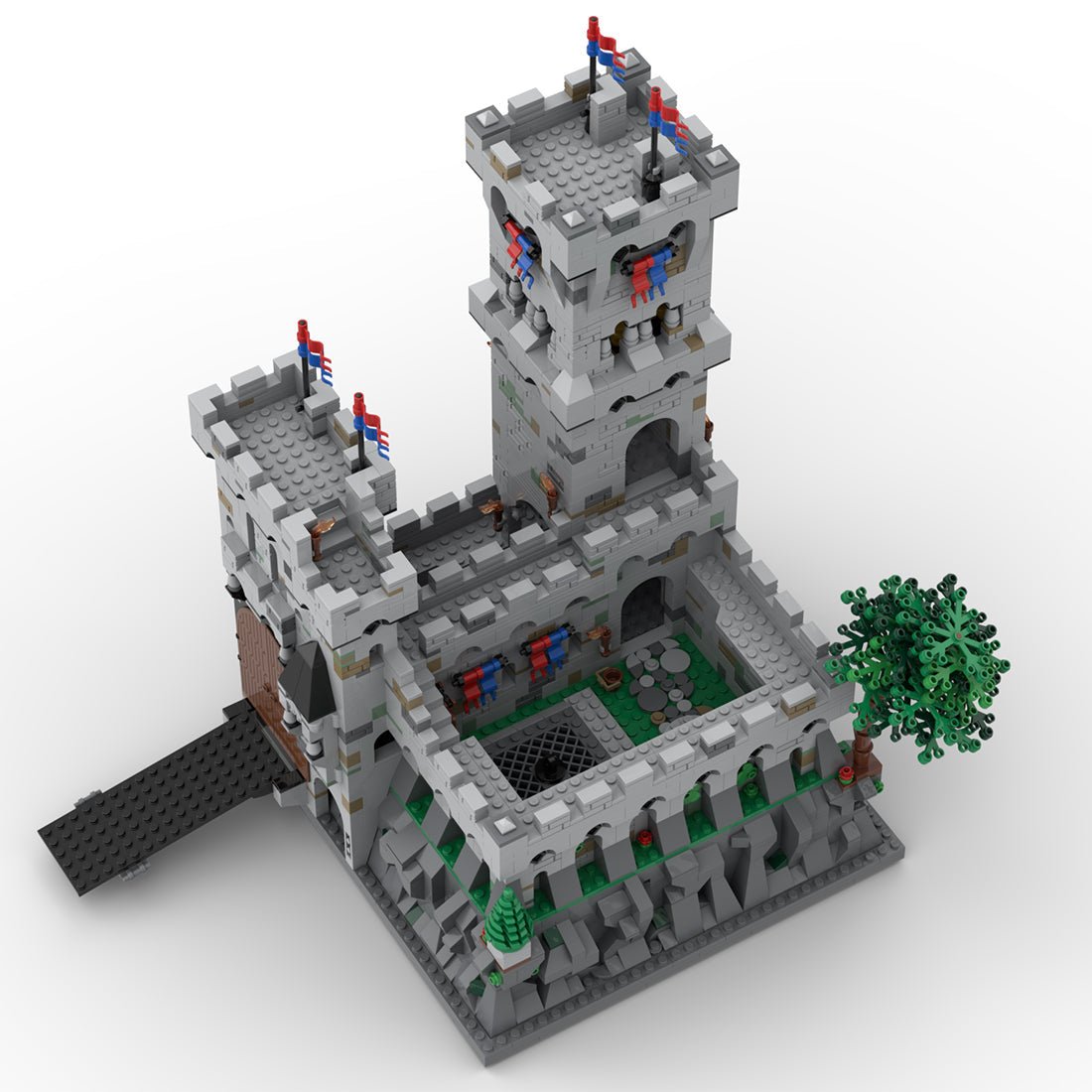 MOC - 87299 King’s Mountain Fortress Klemmbausteine - LesDiyLesDiy