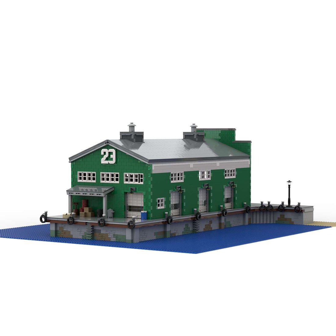 MOC - 87641 1/40 Pier 23 Zugszene Klemmbausteine - LesDiyLesDiy