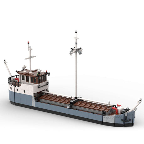 MOC - 87964 2 Bay Cargo Boat Klemmbausteine - LesDiyLesDiy