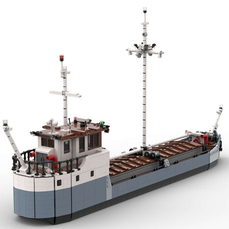 MOC - 87964 2 Bay Cargo Boat Klemmbausteine - LesDiyLesDiy