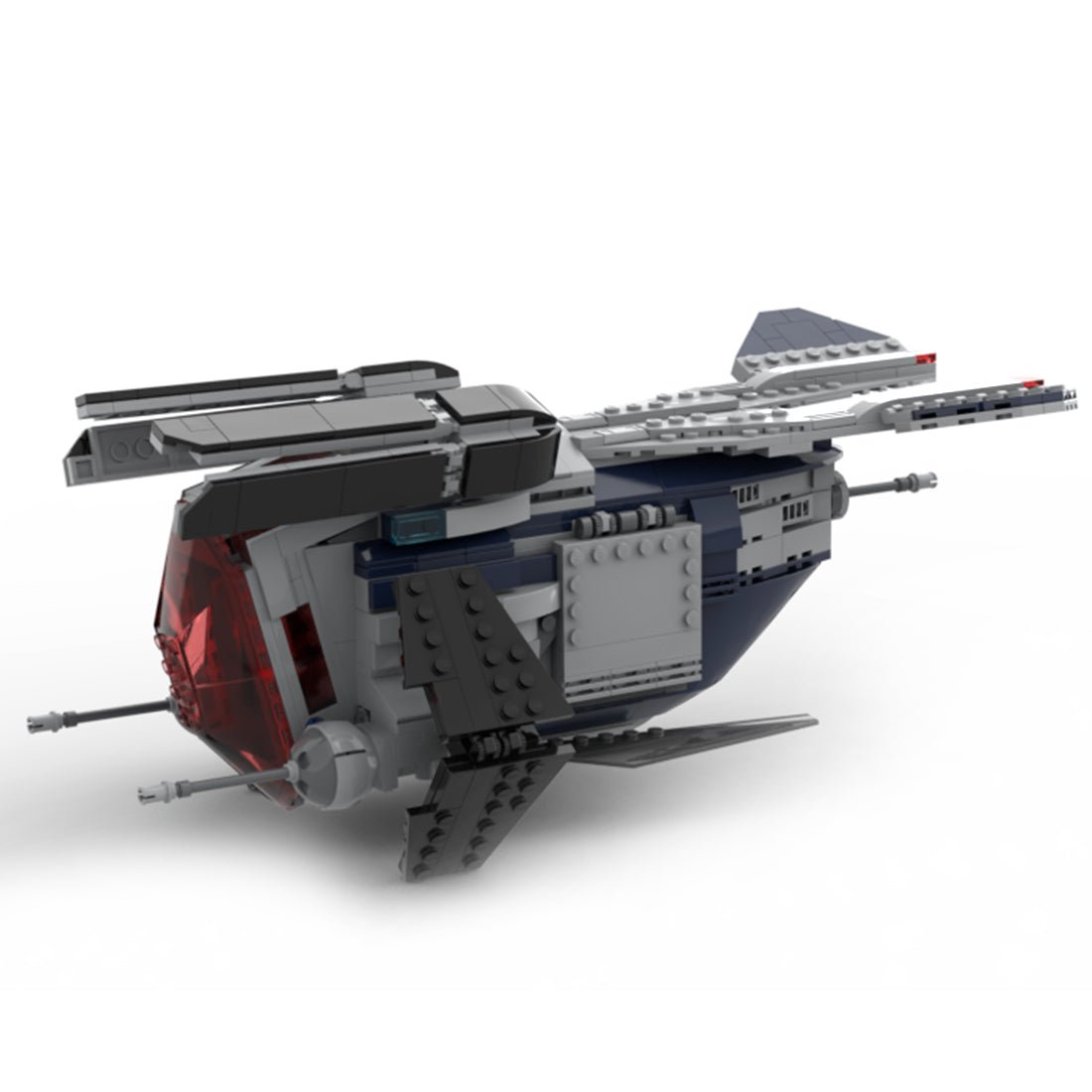 MOC - 88381 Clone Police Gunship Raumschiff Klemmbausteine - LesDiyLesDiy