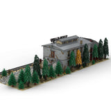 MOC - 88547 1/40 Schild Shop Train Scene Klemmbausteine - LesDiyLesDiy