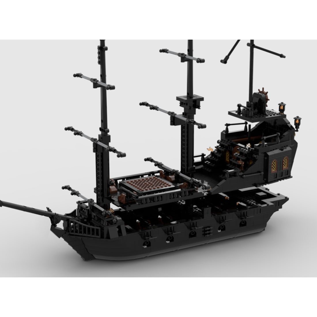 MOC - 89763 the Black Pearl Klemmbausteine - LesDiyLesDiy