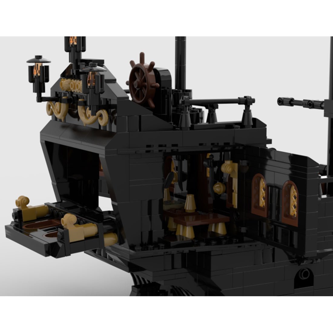 MOC - 89763 the Black Pearl Klemmbausteine - LesDiyLesDiy