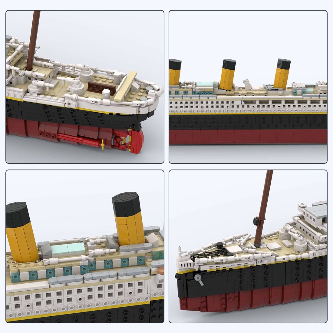 MOC - 90626 Titanic Bausteine Schiff Klemmbausteine - LesDiyLesDiy