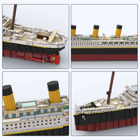 MOC - 90626 Titanic Bausteine Schiff Klemmbausteine - LesDiyLesDiy